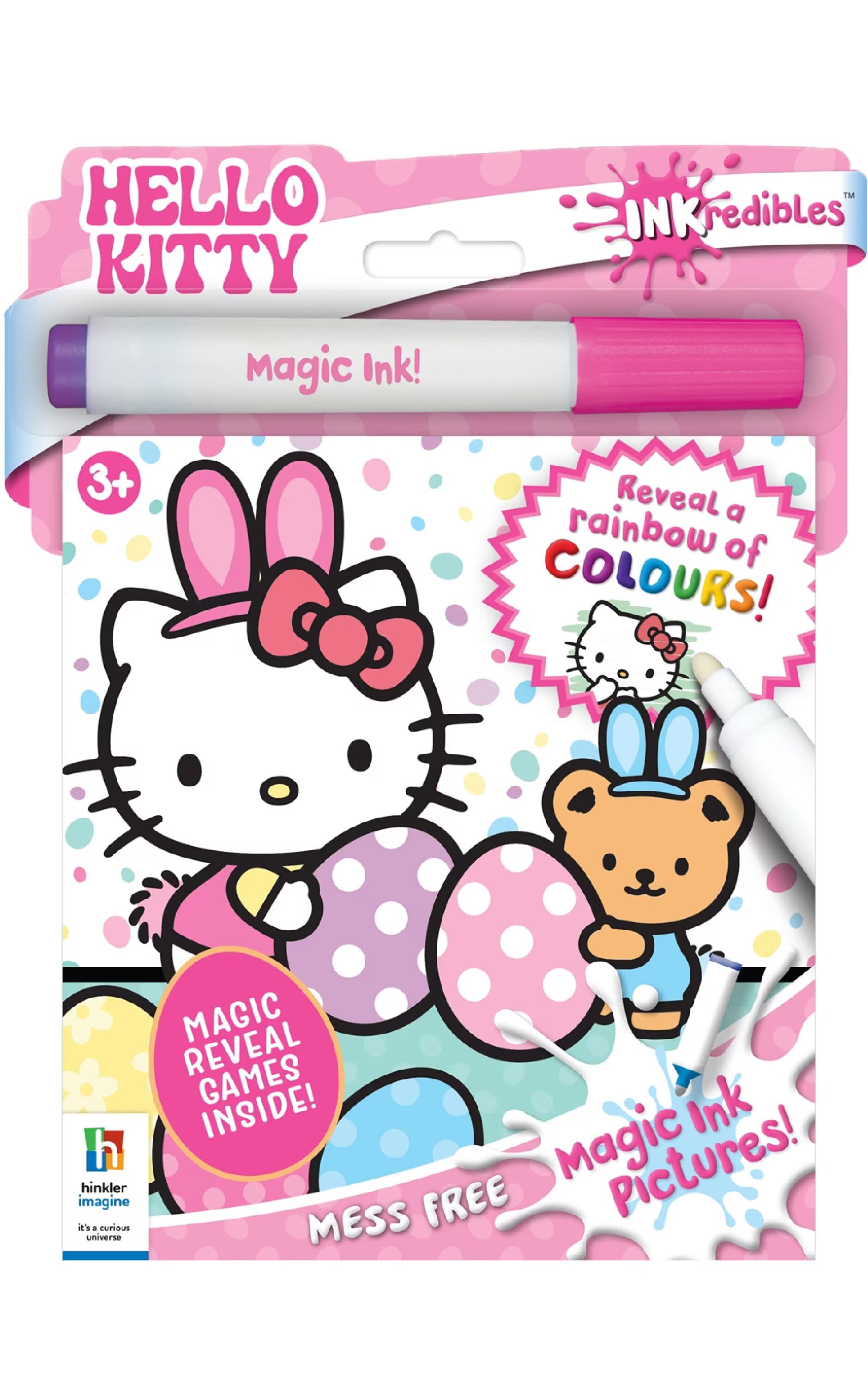 INKredibles Hello Kitty Mess Free Magic Ink Pictures Colour and Activity Book