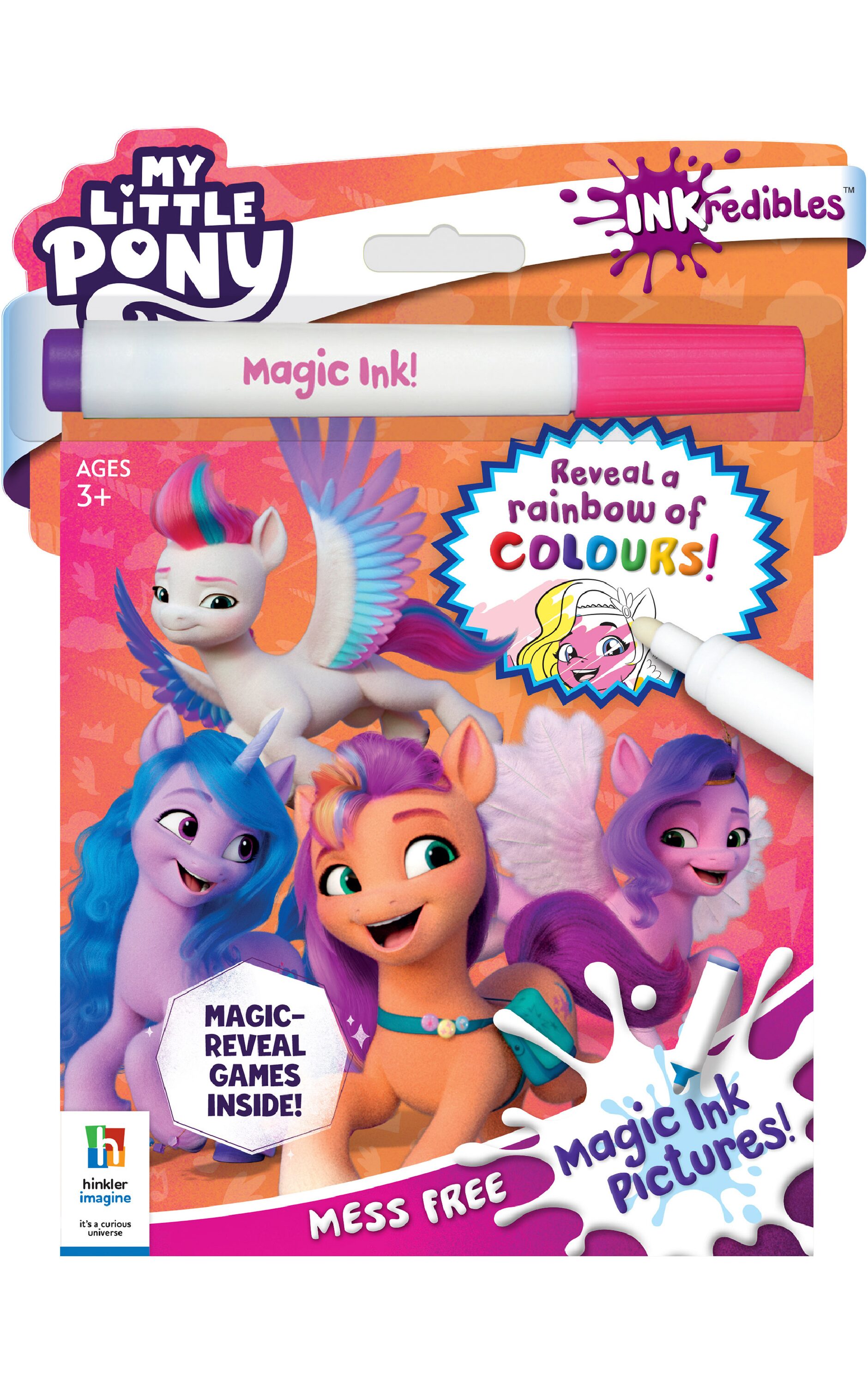 INKredibles My Little Pony Magic Ink Pictures Colour and Activity Book