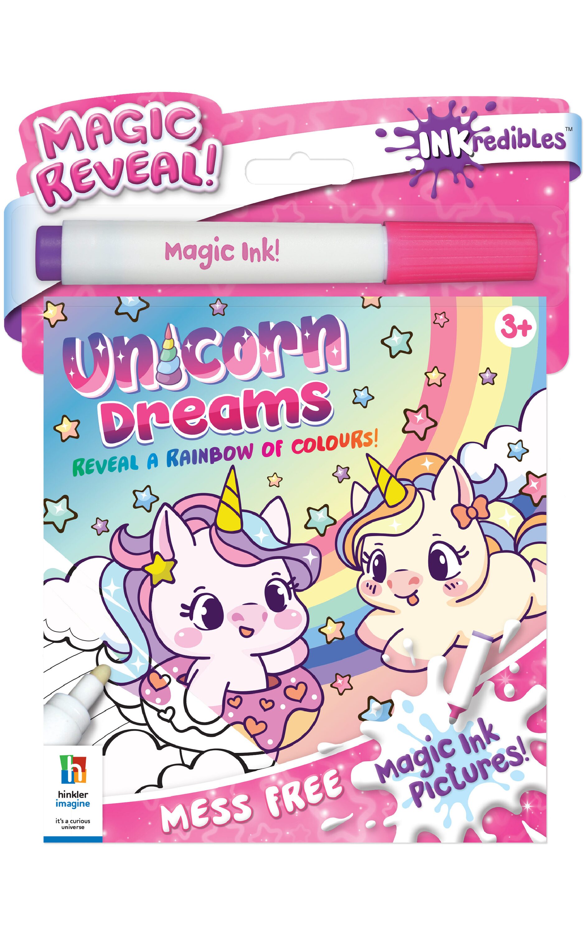 INKredibles Unicorn Dreams Magic Ink Pictures Colour and Activity Book